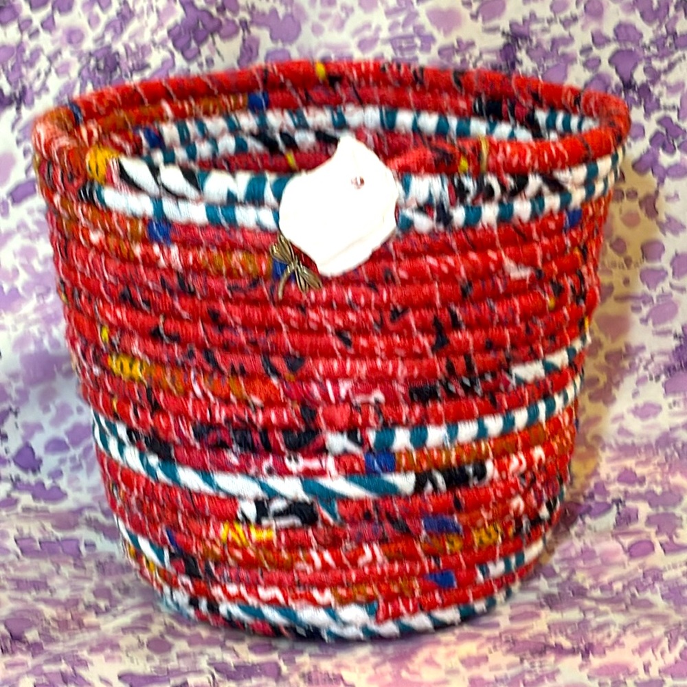 Handmade rope basket